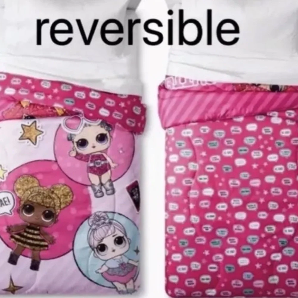 L.O.L. Surprise! Twin Glitterful Comforter Bundle Set